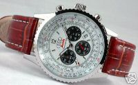 PW041 Audi White Chronograph Leather Wristwatches